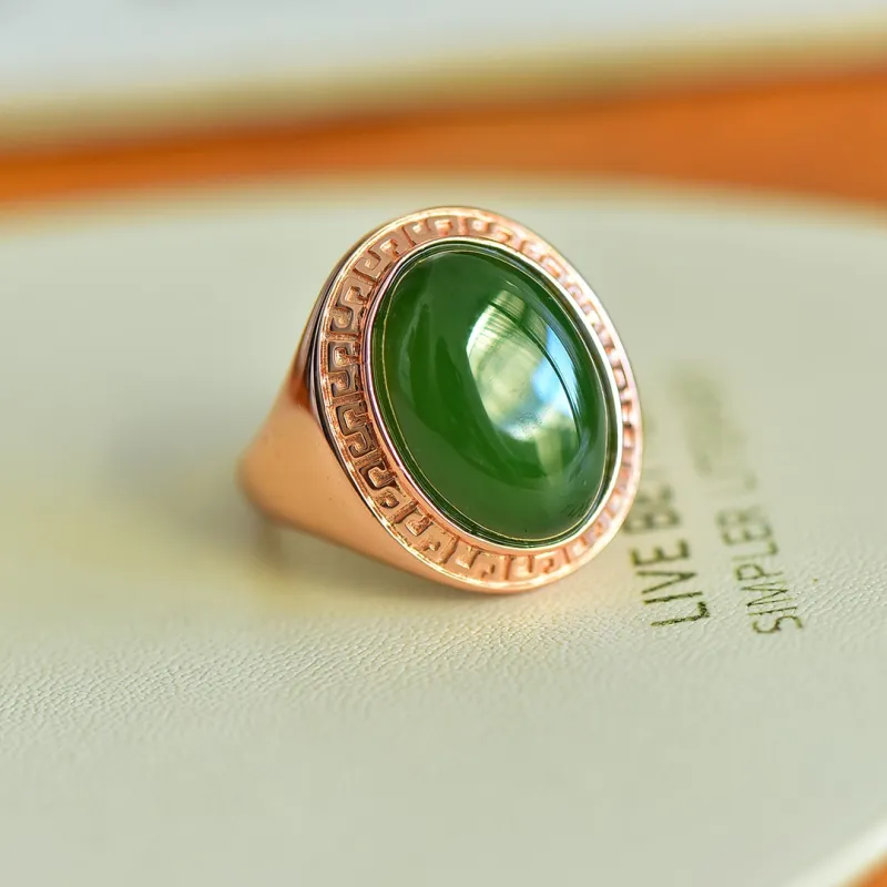 Jade Ink Love Elegant Minimalist Style Fashion Jasper Unisex-2