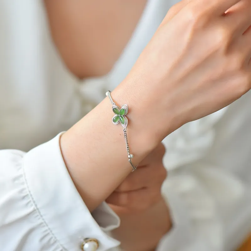 Jade Ink Love Hetian Jade Bracelets Jasper Women's-9