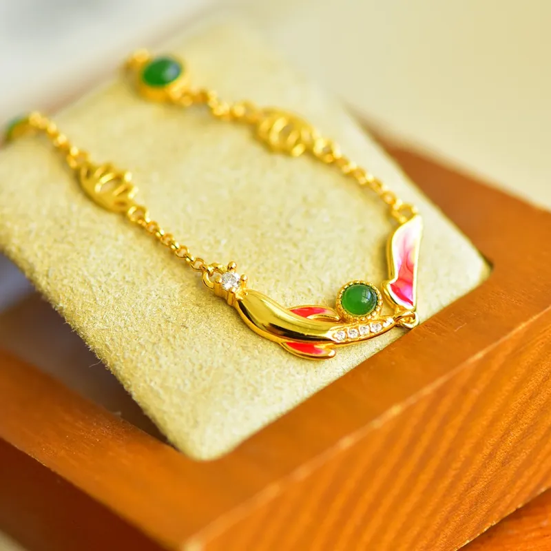 Jade Ink Love Hetian Jade Bracelets Jasper Women's-4