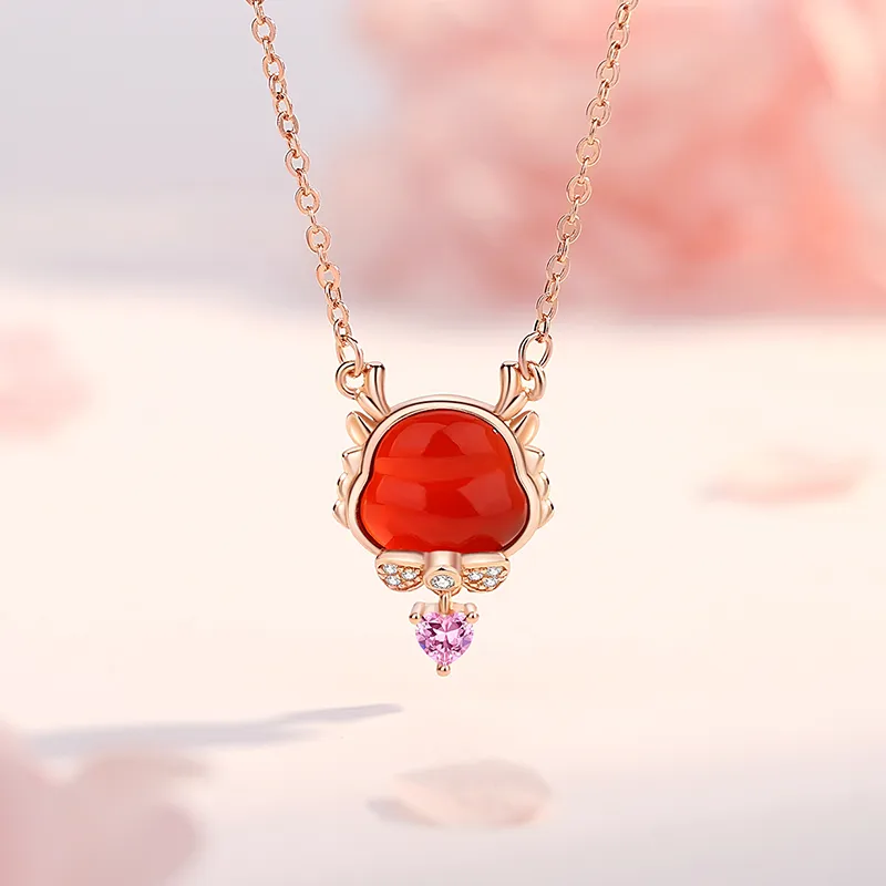 KINGFOCUS Chalcedony Necklaces Women's-7