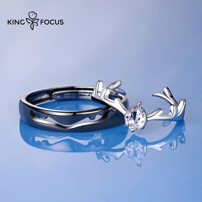 KINGFOCUS S925 Silver Rings Unisex-8