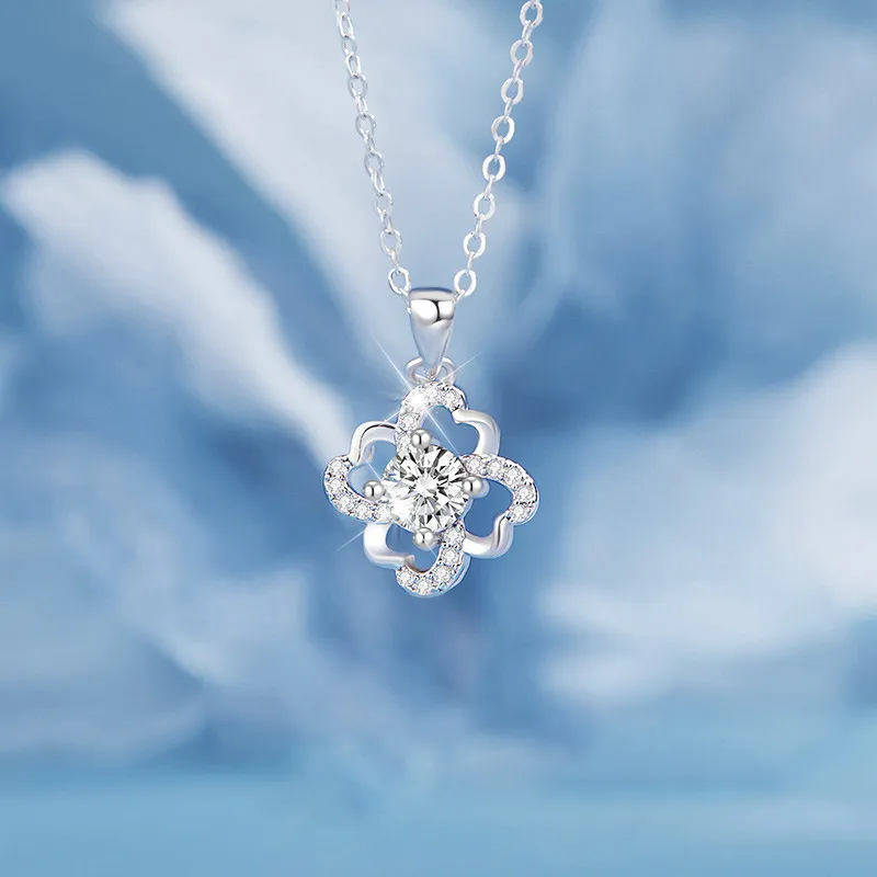 KINGFOCUS Sterling Silver Festival Of Love Confession Gift Necklace Women's-2