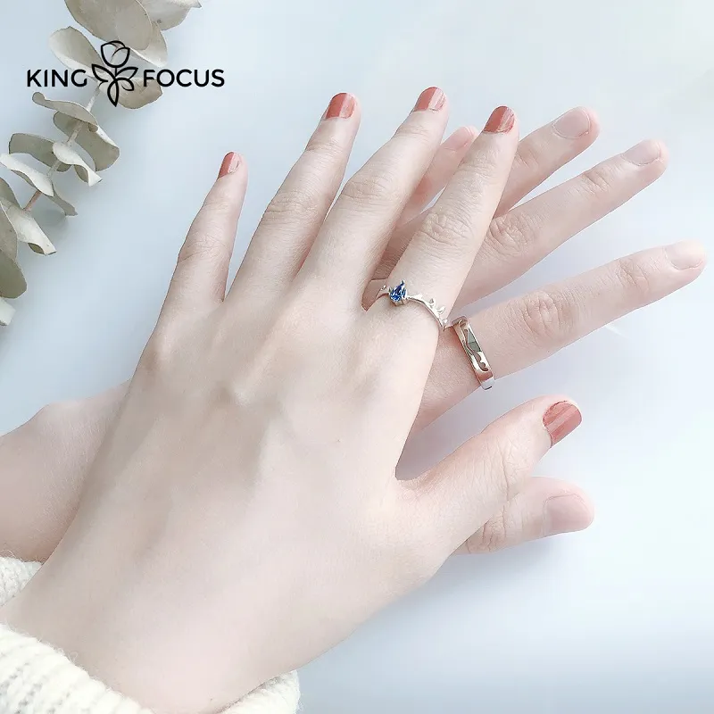 KINGFOCUS S925 Silver Rings Unisex-4