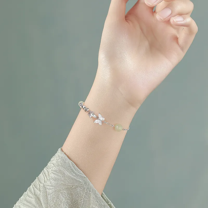 KINGFOCUS Chalcedony Jade Bracelets Women's-5