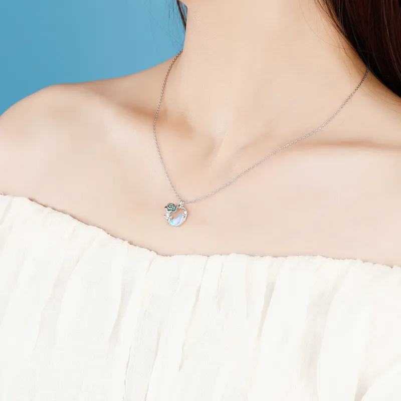 KINGFOCUS 925 Sterling Silver Necklace Anniversary Of Love Confession Gift Women's-4