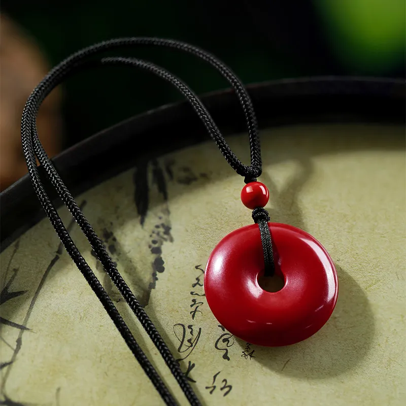 KINGFOCUS Cinnabar Necklaces Unisex-3