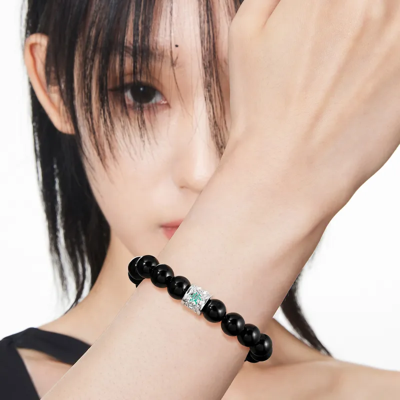 KINGFOCUS Obsidian Bracelets Unisex-1