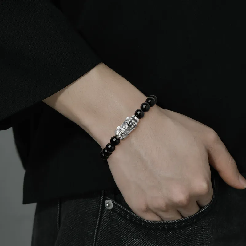 KINGFOCUS Agate Jade Bracelets Men's-2