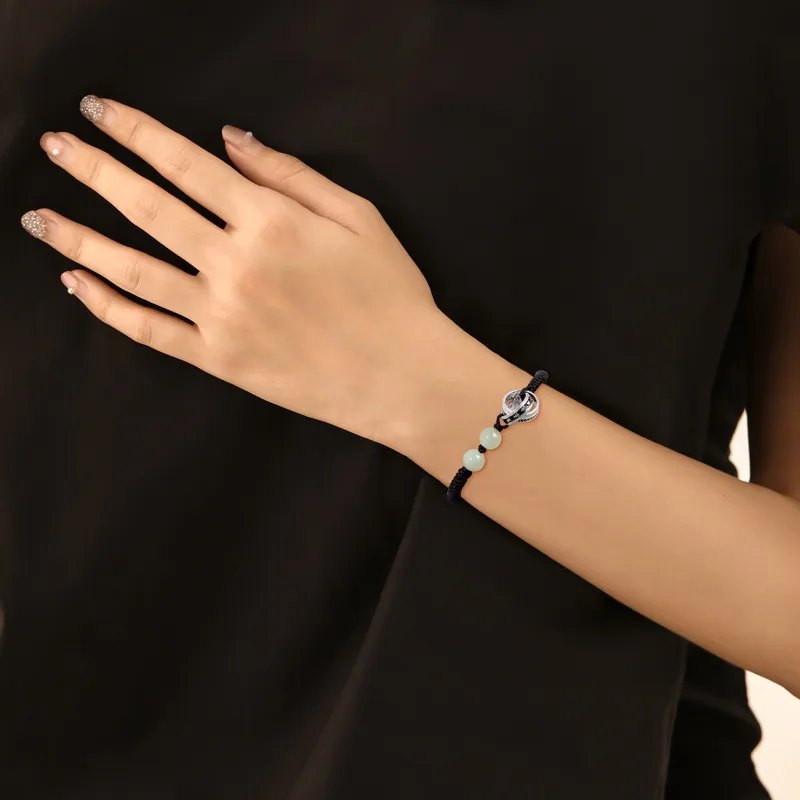 KINGFOCUS Obsidian Jade Bracelets Unisex-2