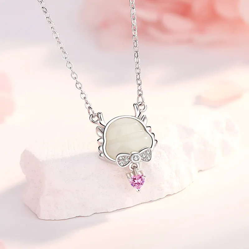 KINGFOCUS Chalcedony Necklaces Women's-1