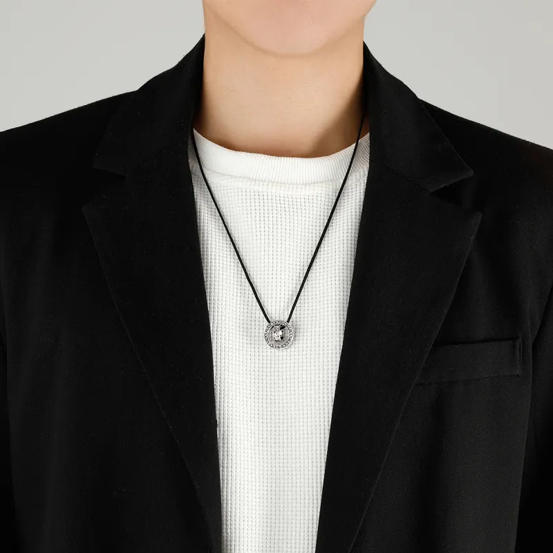 KINGFOCUS New Chinese Style Vintage Wealth Attracting Bead Minimalist Sweater Chain Good Luck Necklaces Unisex-4