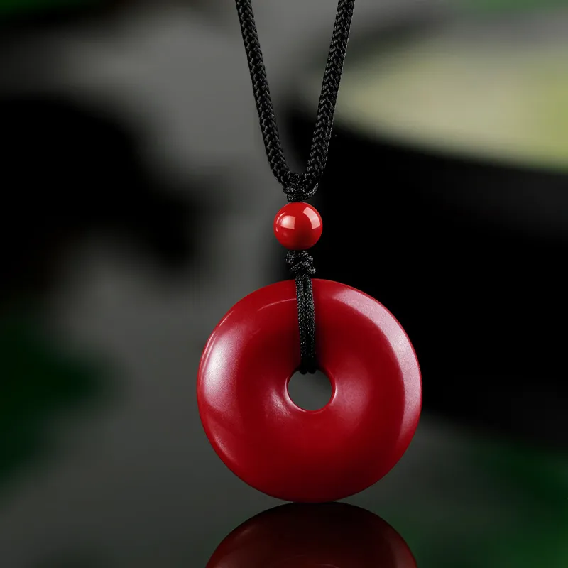 KINGFOCUS Cinnabar Necklaces Unisex-2