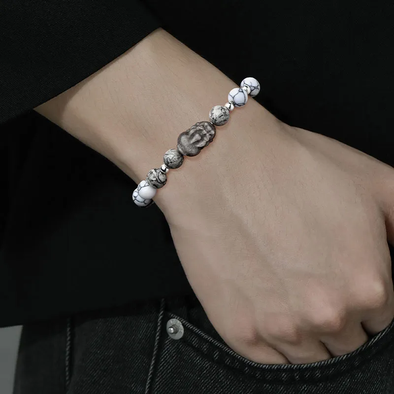 KINGFOCUS Obsidian Bracelets Men's-2