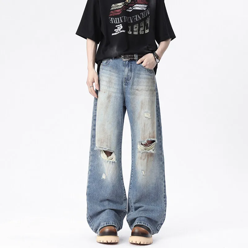 ROOMBOSE Jeans Unisex Vintage Blue-1