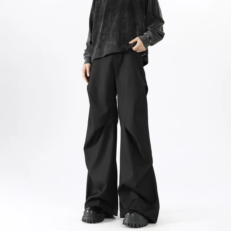 HOKLV Casual Pants Unisex Classic Black-2