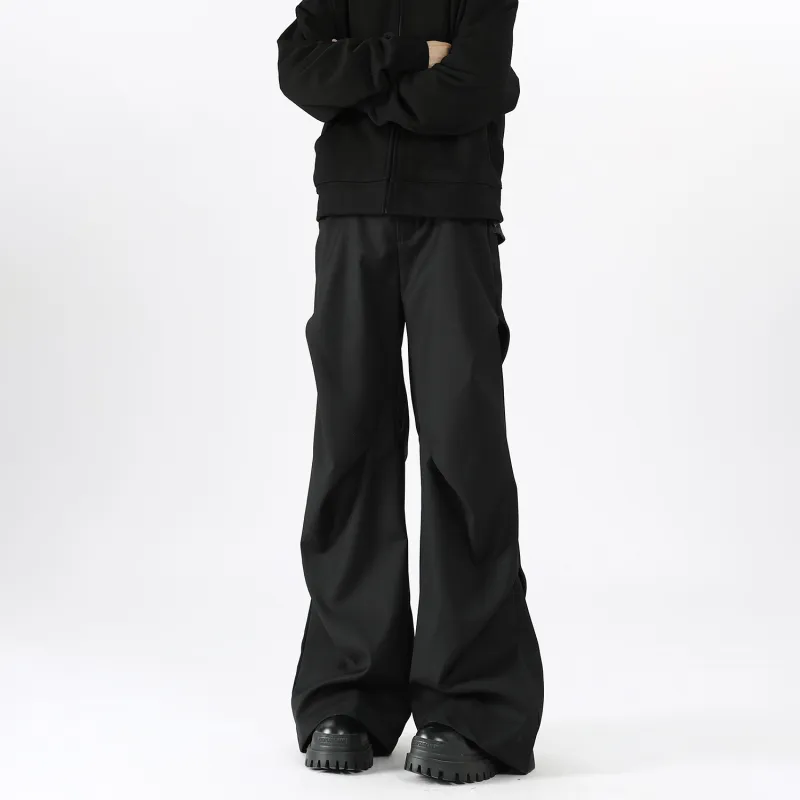 HOKLV Casual Pants Unisex Classic Black-6