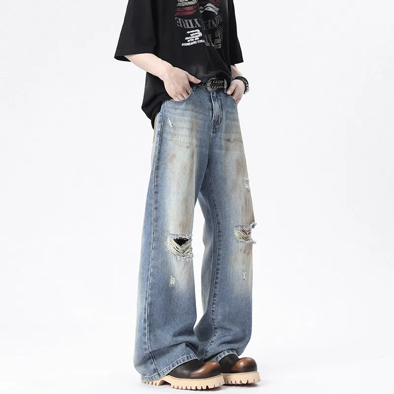 ROOMBOSE Jeans Unisex Vintage Blue-4