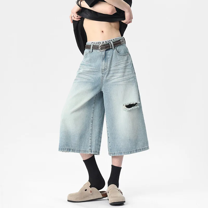 ROOMBOSE Denim Shorts Unisex-3