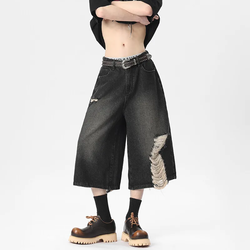 ROOMBOSE Denim Shorts Unisex-5