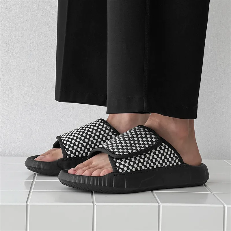FAPAI Abrasion Resistant Slide Slippers Men's Black-1