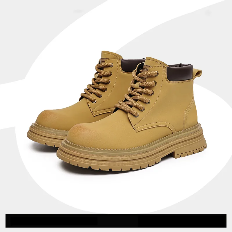 FAPAI Short Martin Boot Men's Camel-1