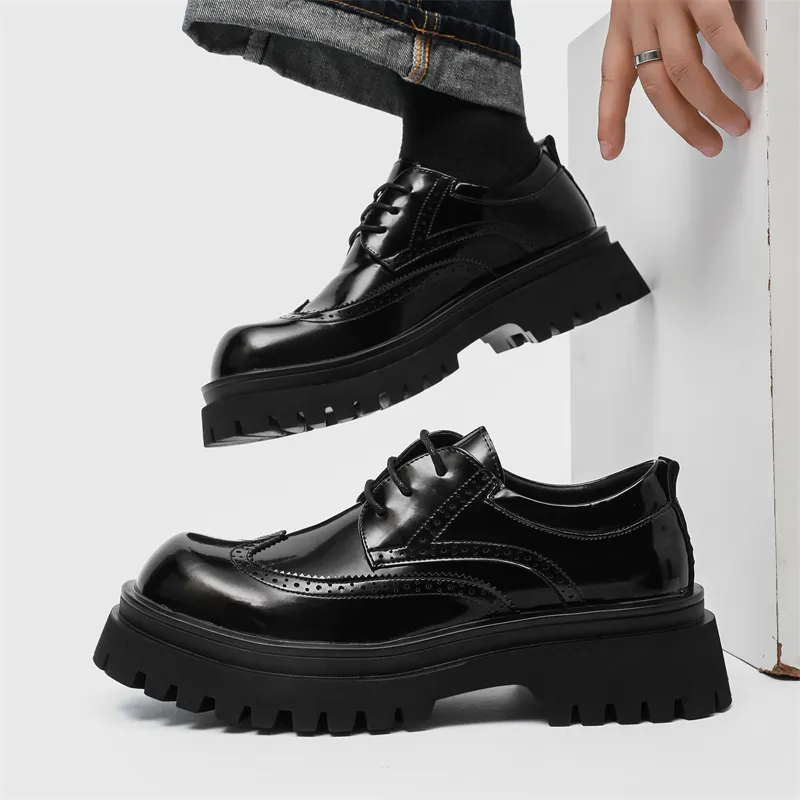 FAPAI Low Top Casual Shoes Men's Black-2
