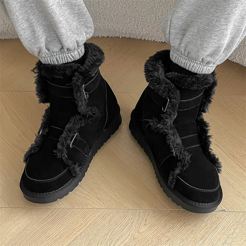 FAPAI Warm Coverage Short Snow Boots Men's-2