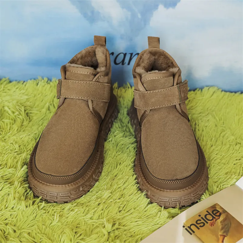 FAPAI Warm Height Increasing Coverage Short Snow Boots Men's-10