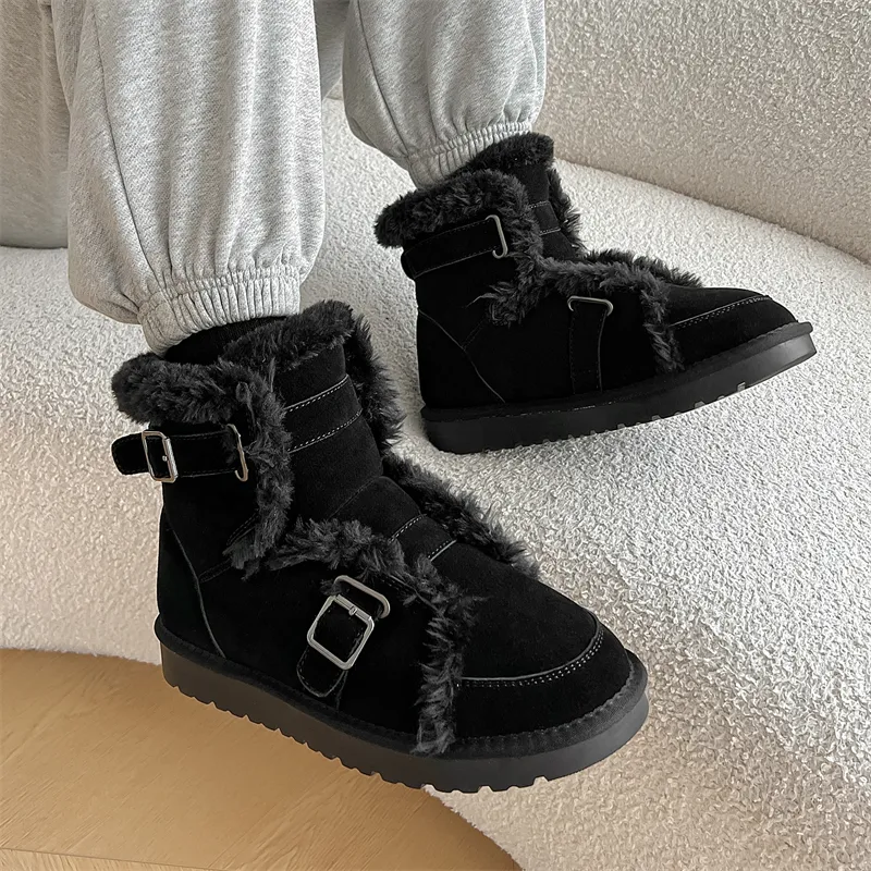 FAPAI Warm Coverage Short Snow Boots Men's-1