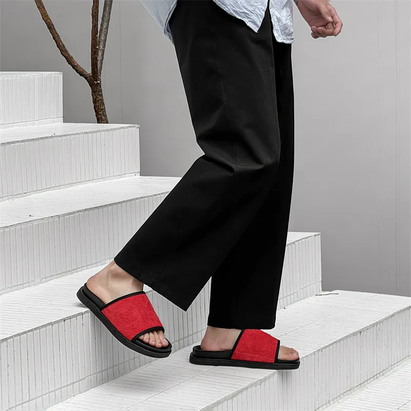 FAPAI Abrasion Resistant Slide Slippers Men's-5