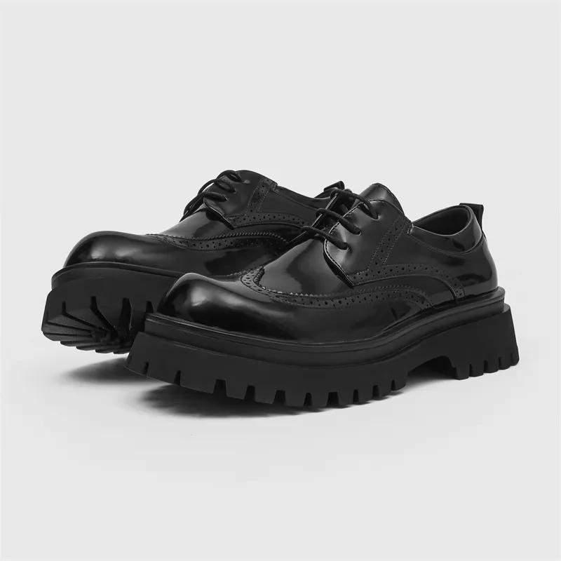 FAPAI Low Top Casual Shoes Men's Black-6