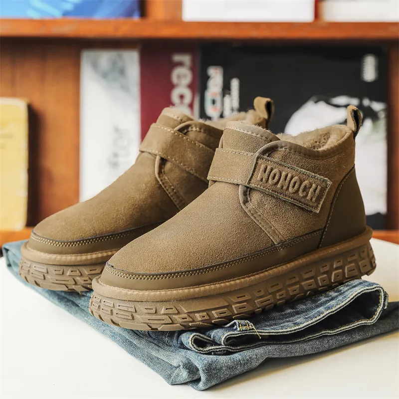 FAPAI Warm Height Increasing Coverage Short Snow Boots Men's-11