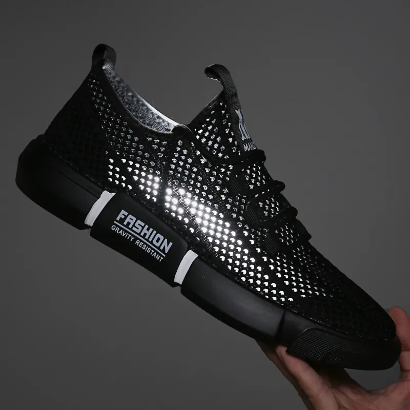 FAPAI Low Top Casual Shoes Men's Black-3