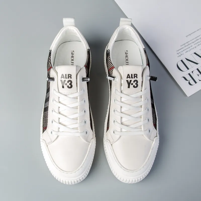 FAPAI Abrasion Resistant Low Top Skateboard Shoes Men's White-2
