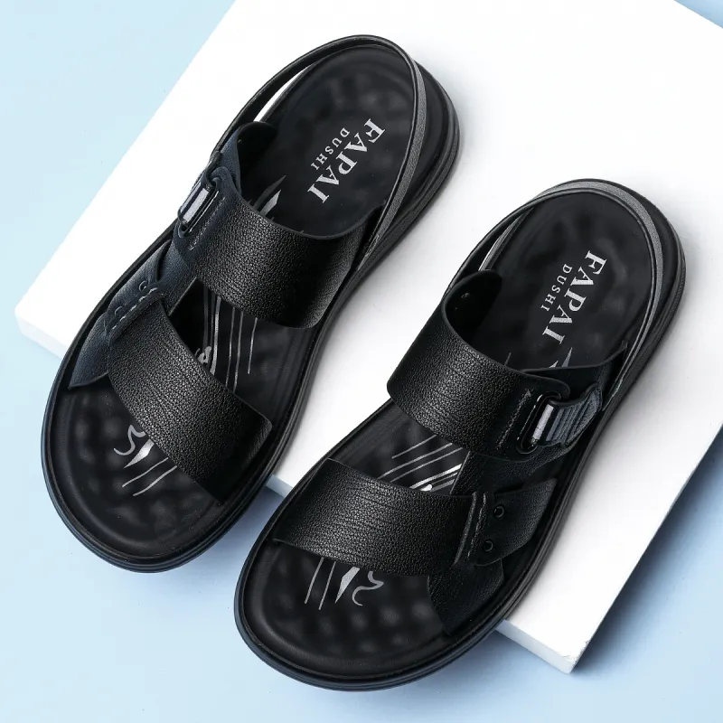 FAPAI Beach Sandals Men Brown-9