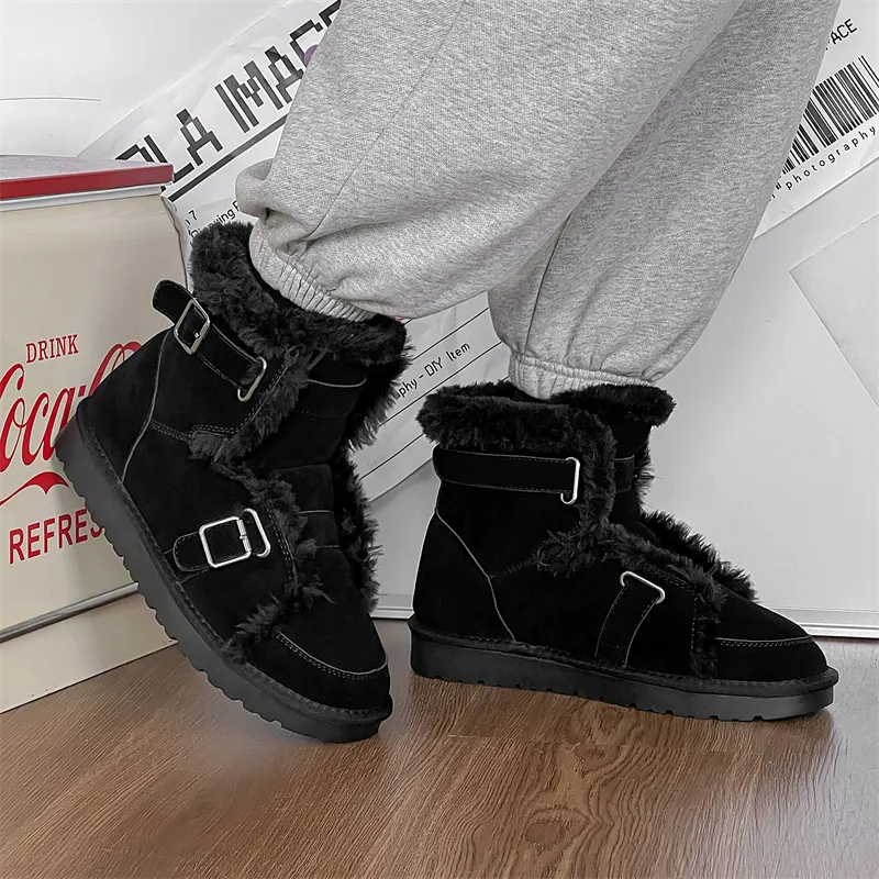 FAPAI Warm Coverage Short Snow Boots Men's-3