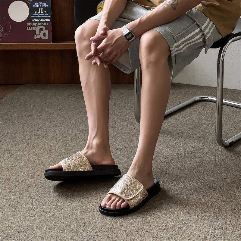 FAPAI Abrasion Resistant Slide Slippers Men's-12