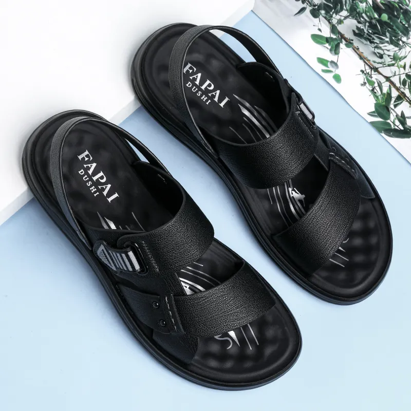 FAPAI Beach Sandals Men Brown-11