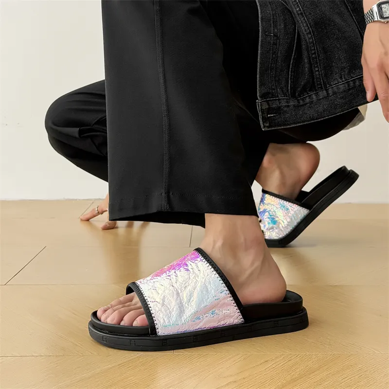 FAPAI Abrasion Resistant Slide Slippers Men's-3
