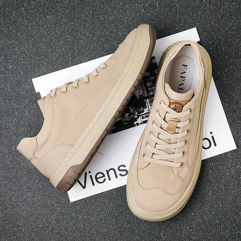 FAPAI Abrasion Resistant Height Increasing Low Top Casual Shoes Men's-8