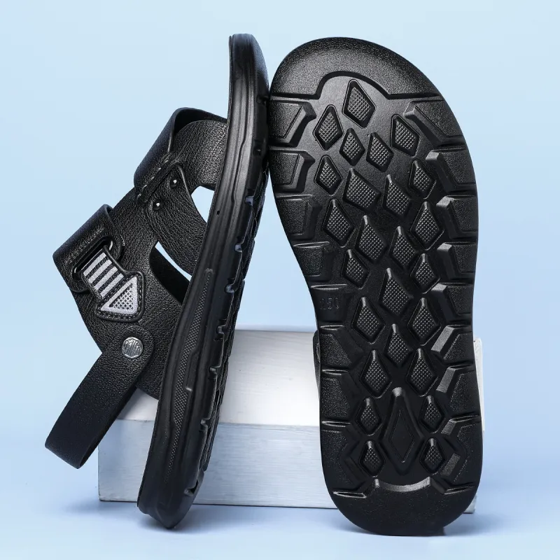FAPAI Beach Sandals Men Brown-13