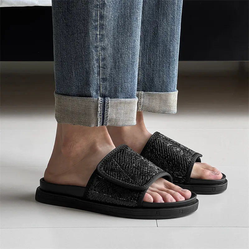 FAPAI Abrasion Resistant Slide Slippers Men's-5