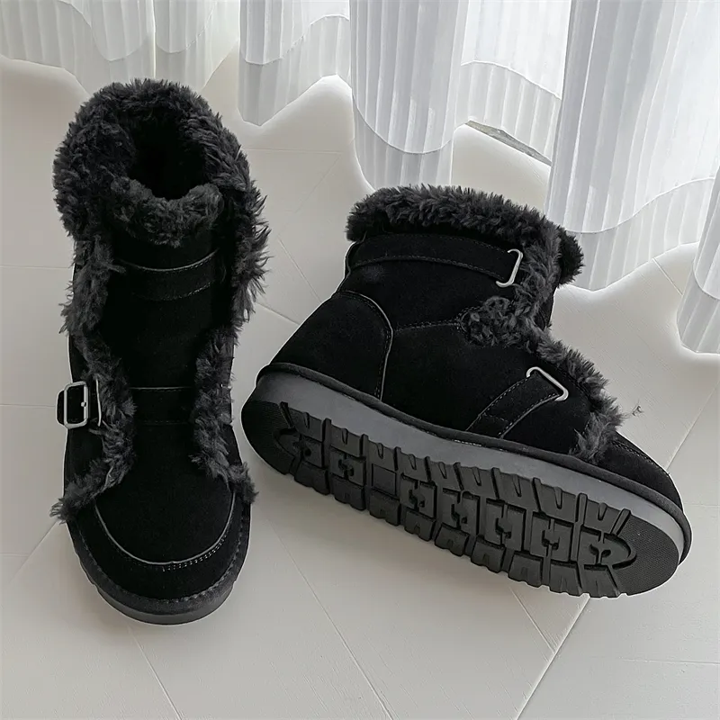FAPAI Warm Coverage Short Snow Boots Men's-5