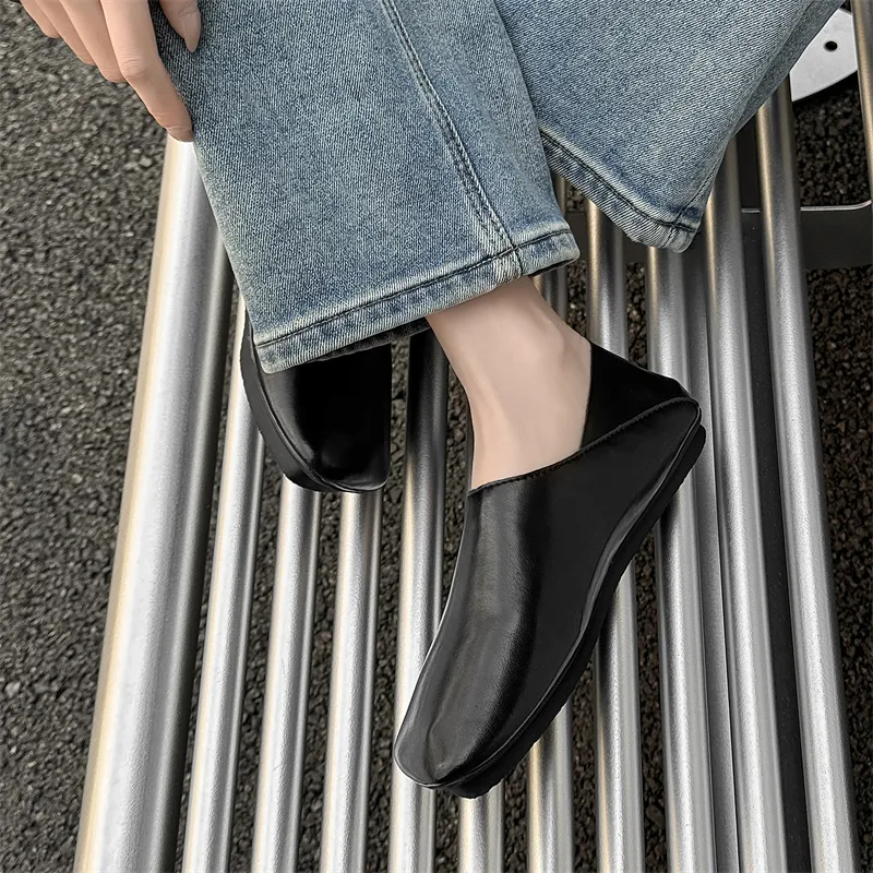 FAPAI Low Top Casual Shoes Unisex Black-4