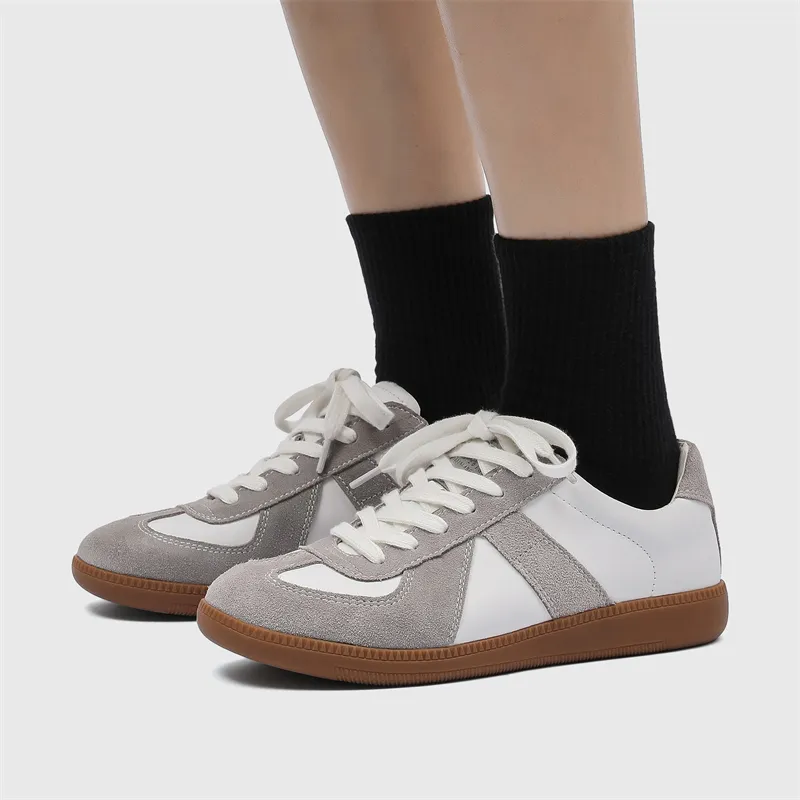 FAPAI Low Top Skateboard Shoes Unisex White-2