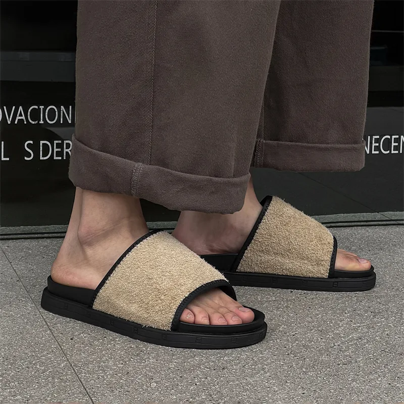 FAPAI Abrasion Resistant Slide Slippers Men's-15