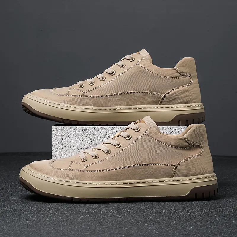 FAPAI Abrasion Resistant Height Increasing Low Top Casual Shoes Men's-11