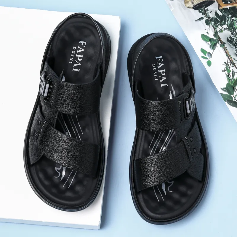 FAPAI Beach Sandals Men Brown-10