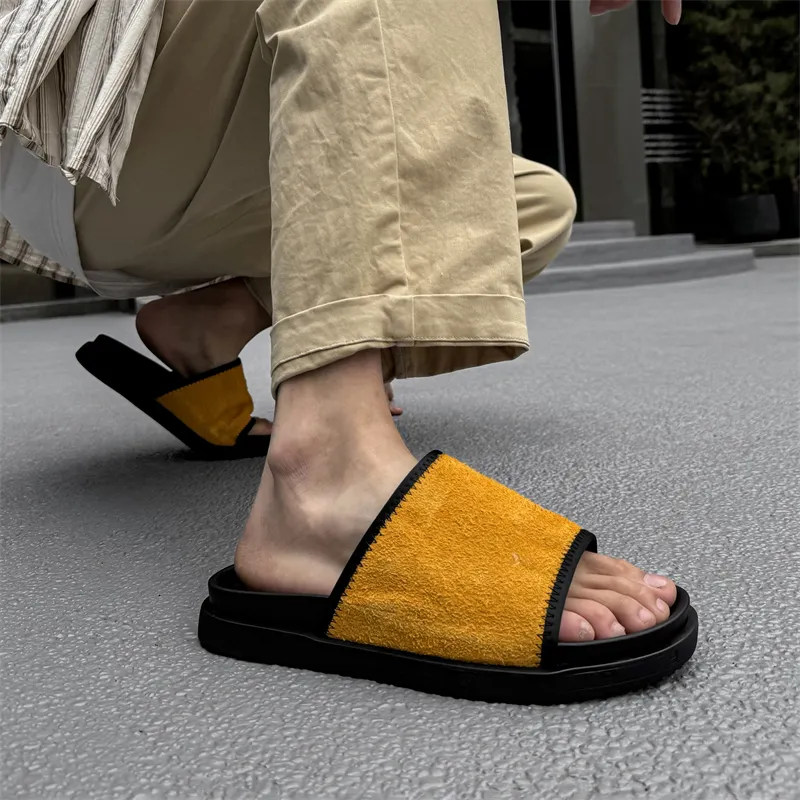 FAPAI Abrasion Resistant Slide Slippers Men's-12