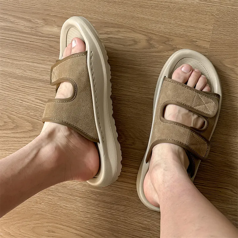 FAPAI Stitching Abrasion Resistant Slide Slippers Men's-2